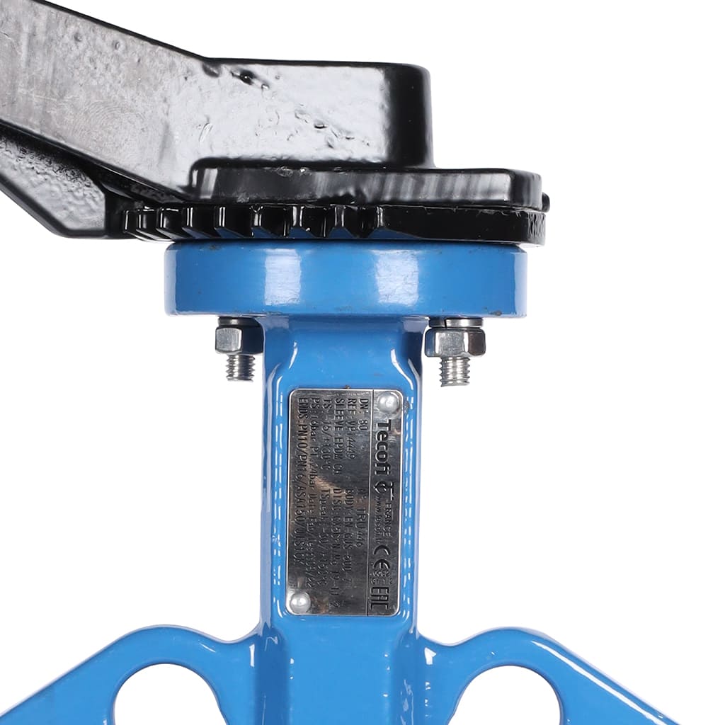 *VPI4449-02EP0080 Tecofi Затвор дисков.поворотный, корпус ковкий чугун, диск нж сталь VPI4449 Ду80 Ру16 EP, VPI4449-02EP0080