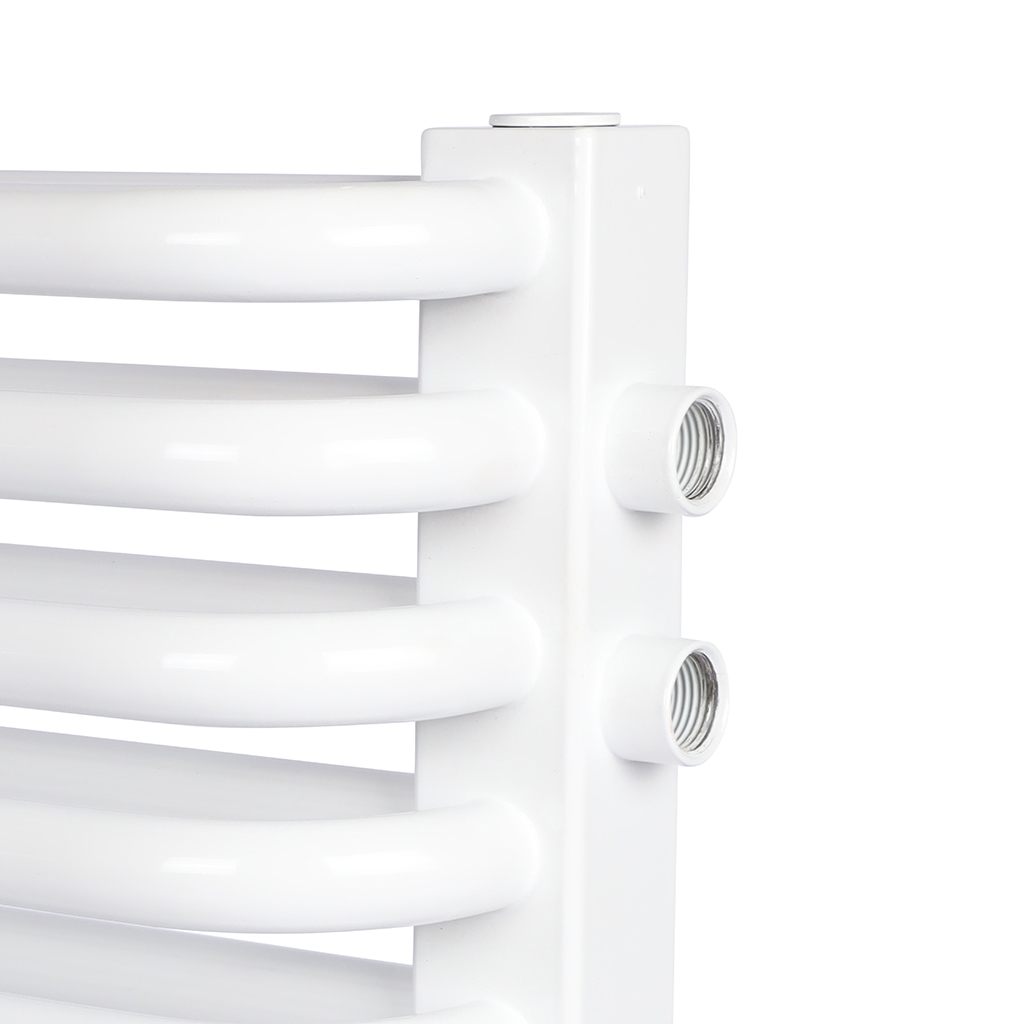 2-х трубчатый радиатор стальной ROMMER RST 2030/10 секций нижнее правое подключение RAL9016, RST-203010-020