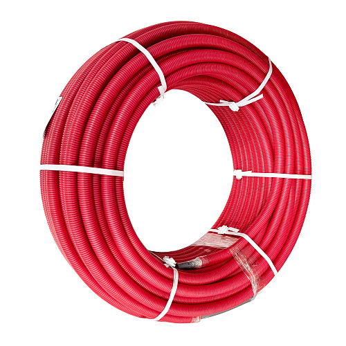 Труба EVOH PE-Xa в гофроизоляции 16х2,2х23, 100м красная, RTP