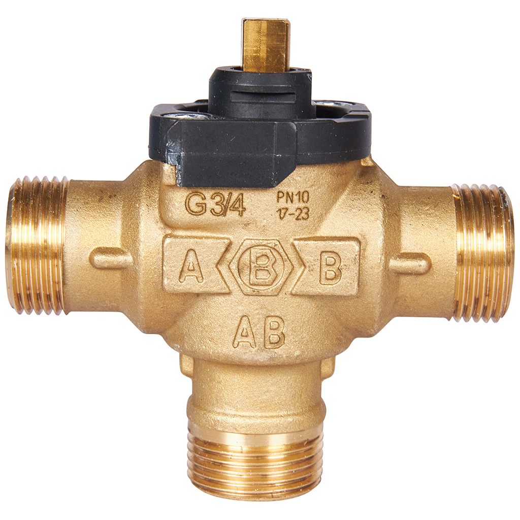 3-Ходовой зональный клапан, сервопривод 230V STOUT с кабелем 1м,, НР 3/4, SVM-0170-300020