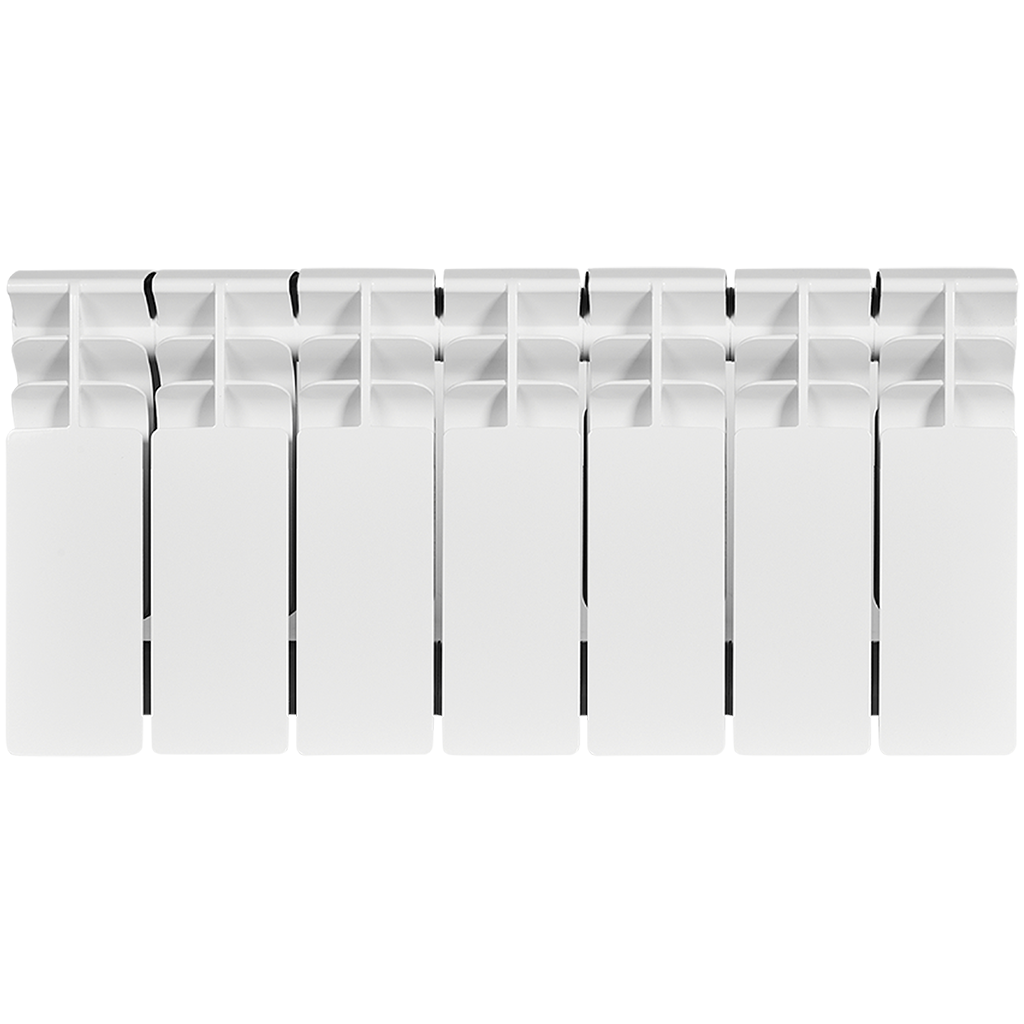 Радиатор биметаллический STOUT TITAN 200 7 секций боковое подключение (белый RAL 9016), SRB-3310-020007