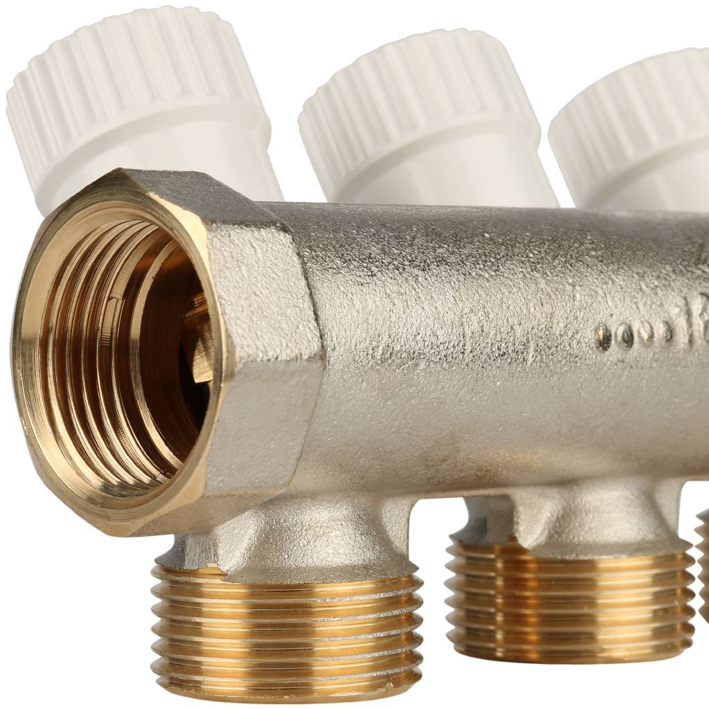 Коллектор распределительный STOUT 3/4, 4 отвода 3/4 ЕК