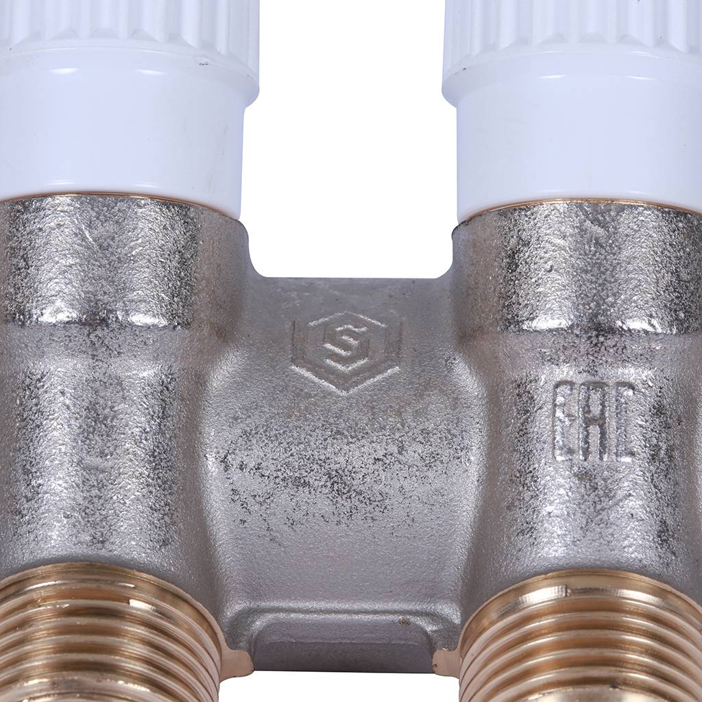 Коллектор распределительный STOUT 1, 3 отвода 1/2  плоское уплотнение