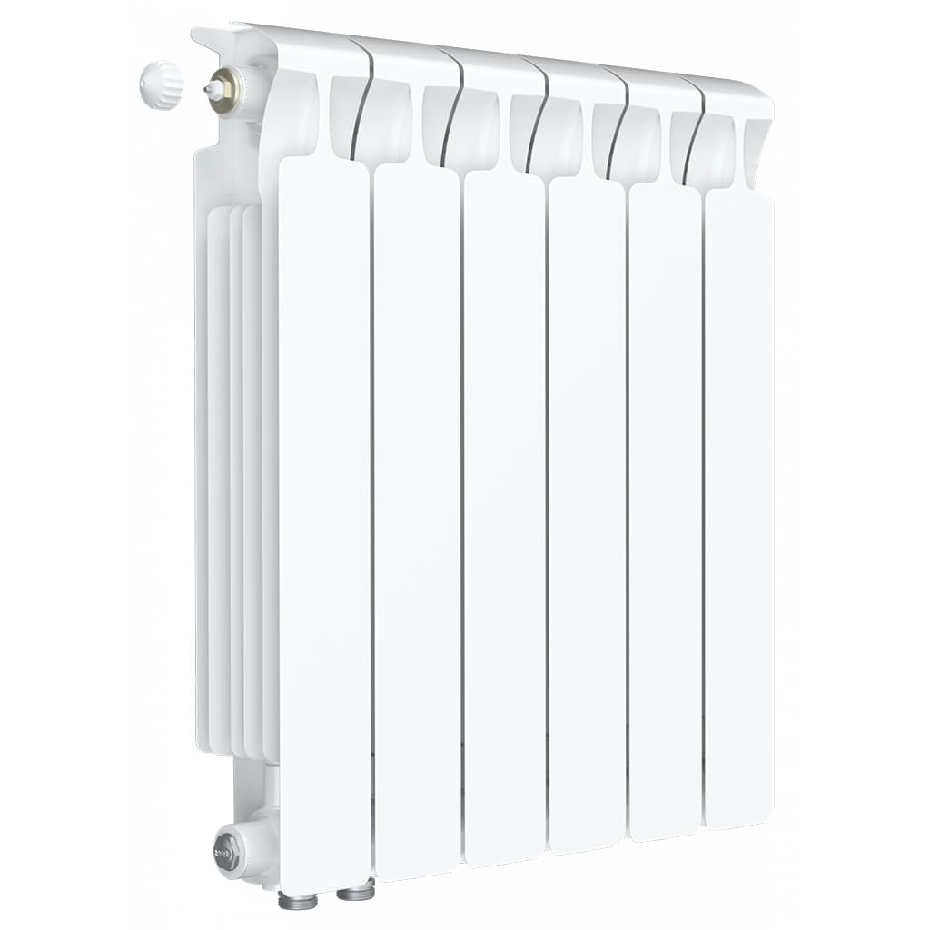 Радиатор биметаллический RIFAR MONOLIT VENTIL 500 MVR 7 секций нижнее правое подключение (белый RAL 9016), 3RM50.VR-7
