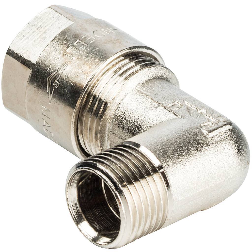 Угольник 90 с нар.резьбой Prandelli Multyrama (20х2,0х1/2) для металлопластиковых труб винтовой, 103.05.52.0