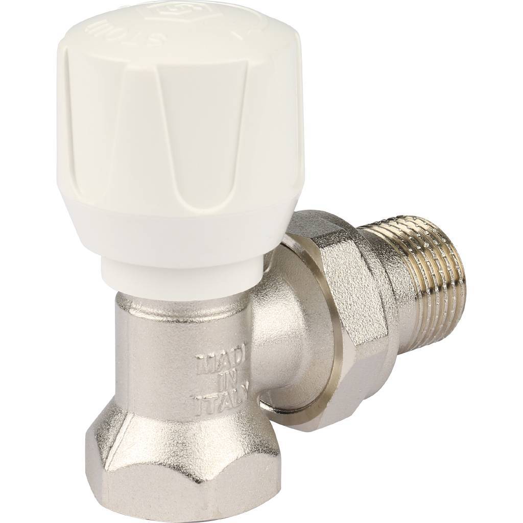 Клапан ручной терморегулирующий STOUT SVR угловой 1/2, SVR-2102-000015