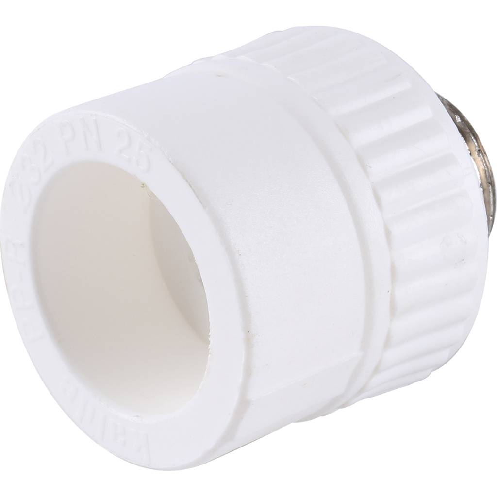 Муфта комбинированная Kalde наружняя резьба 32x3/4 для полипропиленовых труб под сварку, 3222-nmo-320c00