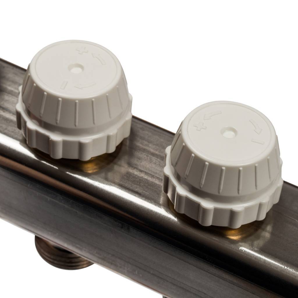 Коллектор из нержавеющей стали без расходомеров STOUT 8 выходов