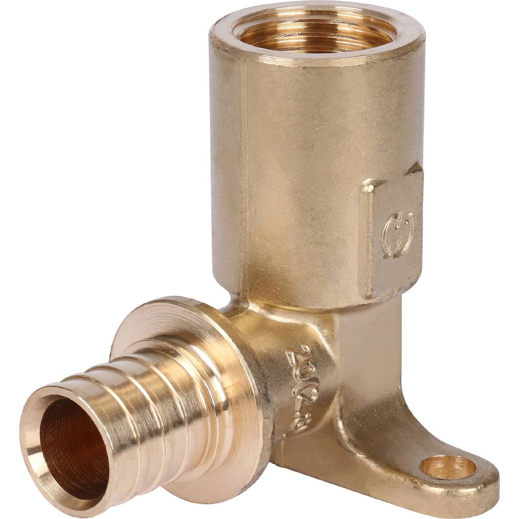 Угольник STOUT настенный с длинным нарезным патрубком 20-Rp 1/2, SFA-0032-002012