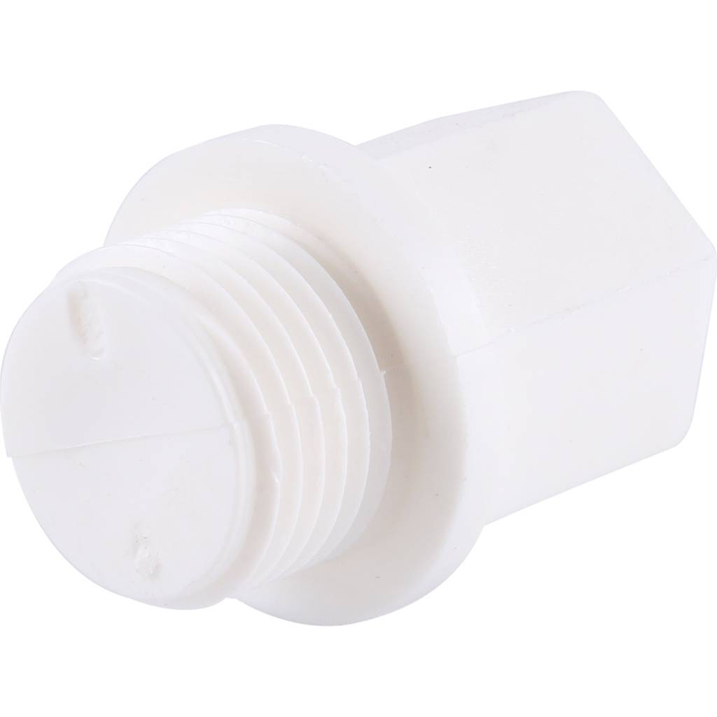 Заглушка Kalde d=20 с резьбой для полипропиленовых труб под сварку (цвет белый), 3292-ste-200b00