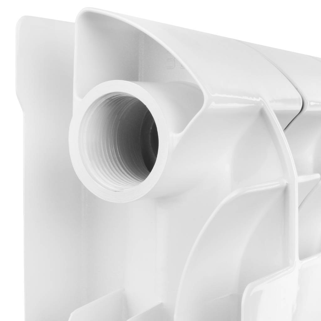 Радиатор алюминиевый Global VOX- R 500 4 секции боковое подключение (белый RAL 9010), VX05001004