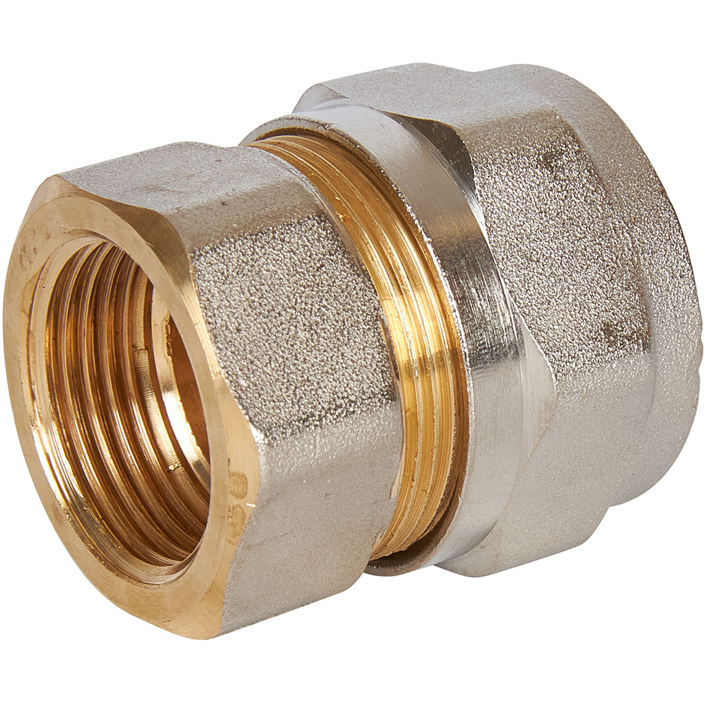 Переходник STOUT с внутренней резьбой 3/4 х26 для металлопластиковых труб винтовой, SFS-0002-003426