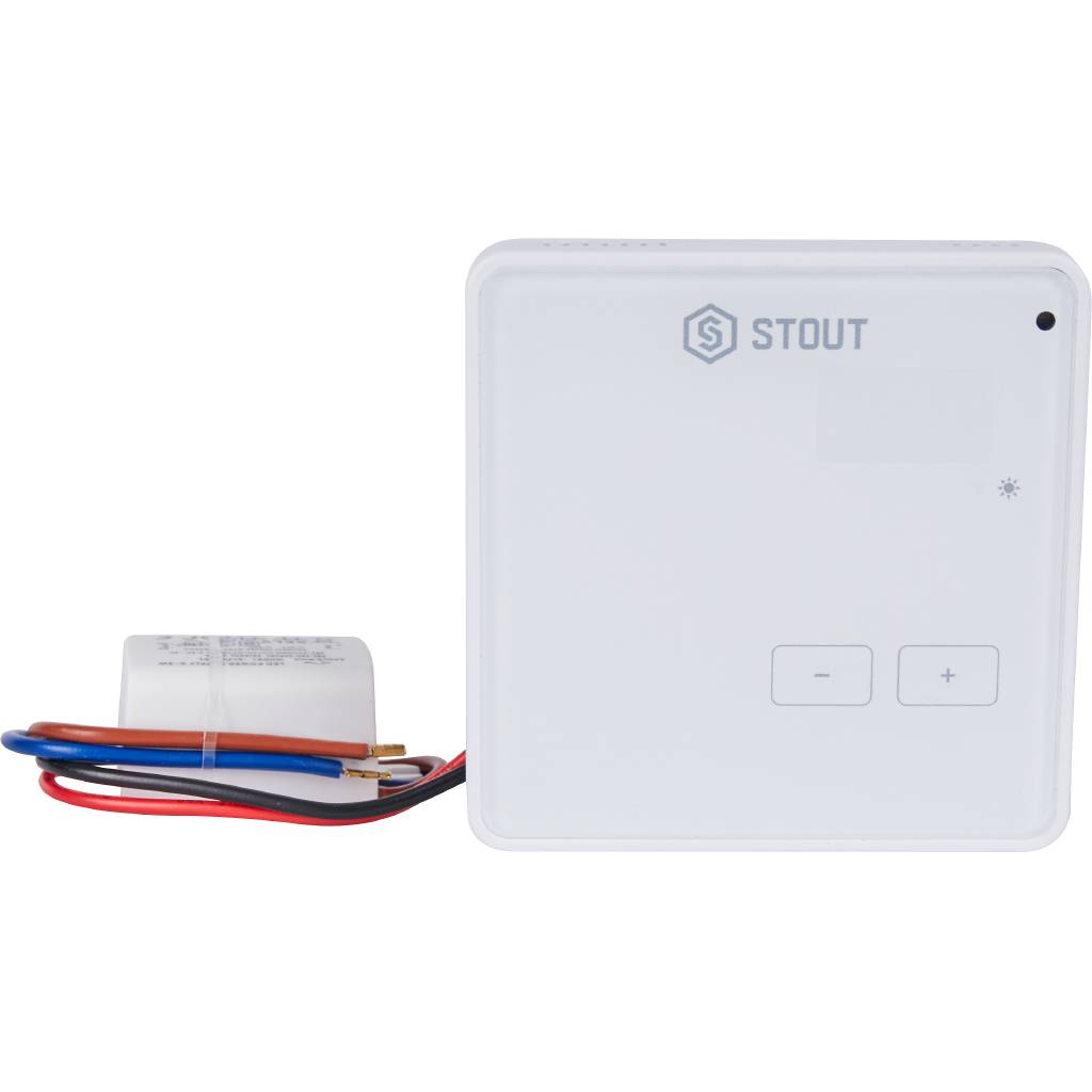 Беспроводной комнатный регулятор STOUT R-8z, белый, STE-0101-008003