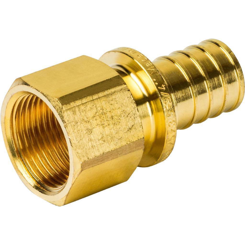 Переходник STOUT с внутренней резьбой 25xG 3/4 для труб из сшитого полиэтилена аксиальный, SFA-0002-002534