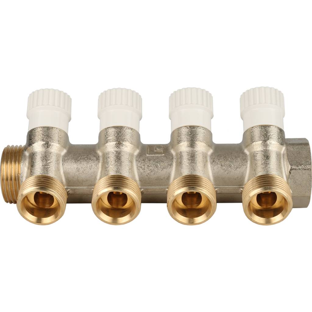 Коллектор распределительный STOUT 1, 4 отвода 3/4 ЕК