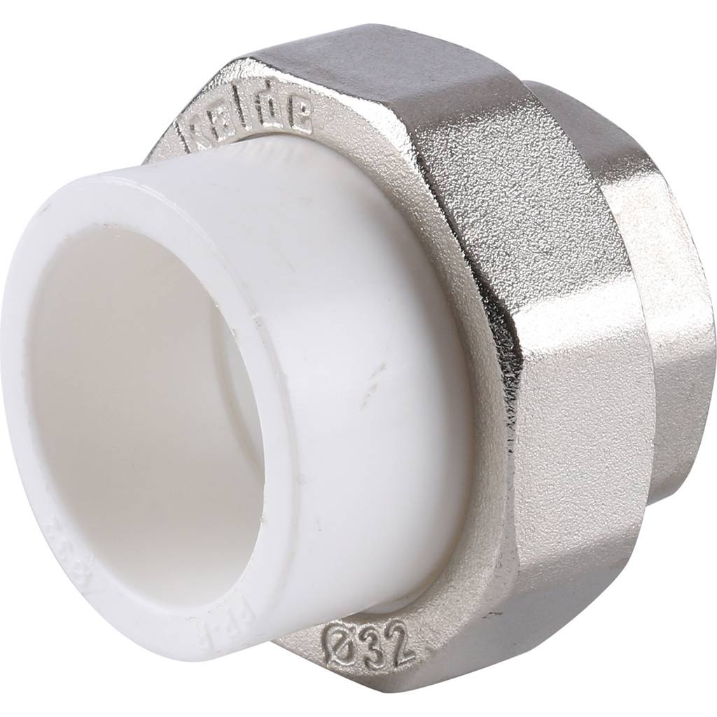 Муфта разъемная Kalde с внутренней резьбой 32x1 для полипропиленовых труб под сварку (цвет белый), 3252-tuf-321000