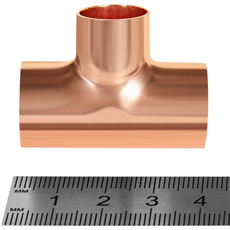 Тройник JINTIAN ВП 18x15x18 из меди под пайку JT-15130181518