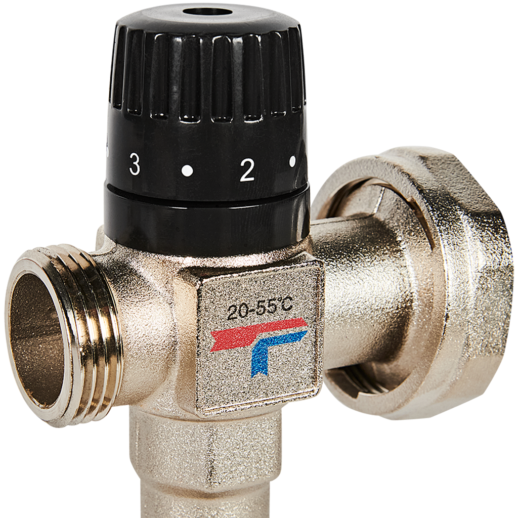 Насосно-смесительный узел ROMMER с термостатическим клапаном 20-55°C, без насоса