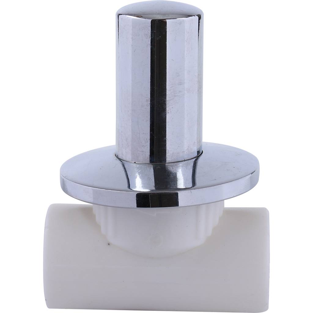 Вентиль Kalde c хромированной ручкой под штукатурку (d=25), 3242-vle-250000