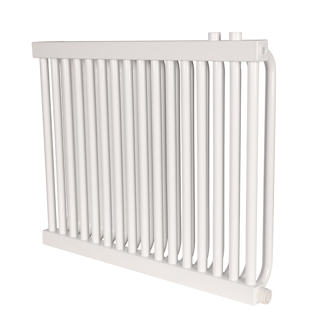 2-х трубчатый радиатор стальной ROMMER RST 2050/16 секций нижнее правое подключение RAL9016, RST-205016-020