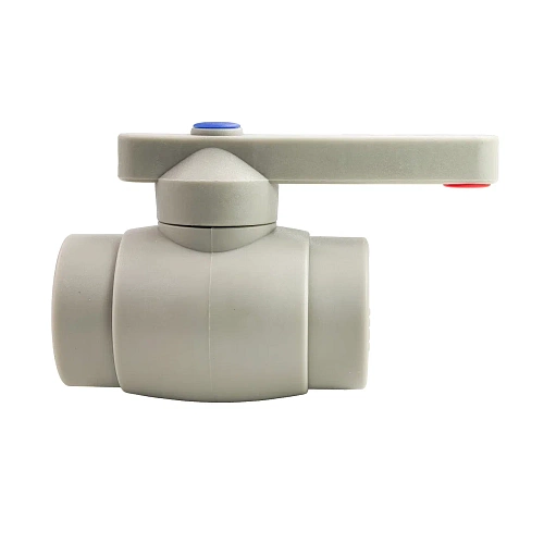 Кран шаровой стандартный проход PPR 32,  серый, РТП