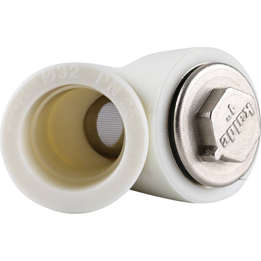 Герметичный фильтр Kalde 32 (ВН-НР) (соединение муфта-муфта) для полипропиленовых труб под сварку (цвет белый), 3222-fls-320000