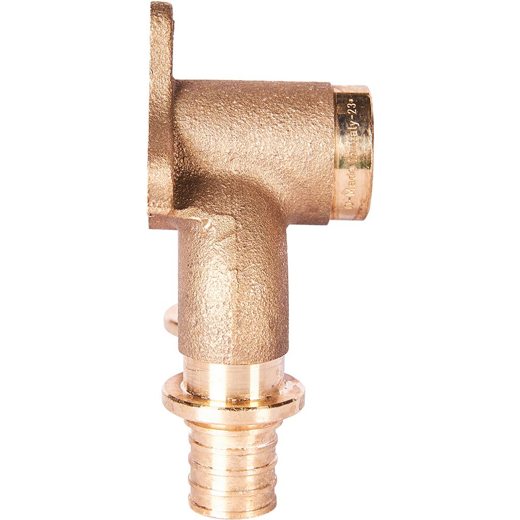 Проточный настенный угольник STOUT 20x1/2  бронзовый для труб из сшитого полиэтилена (340034G042028B), SFA-0040-002012