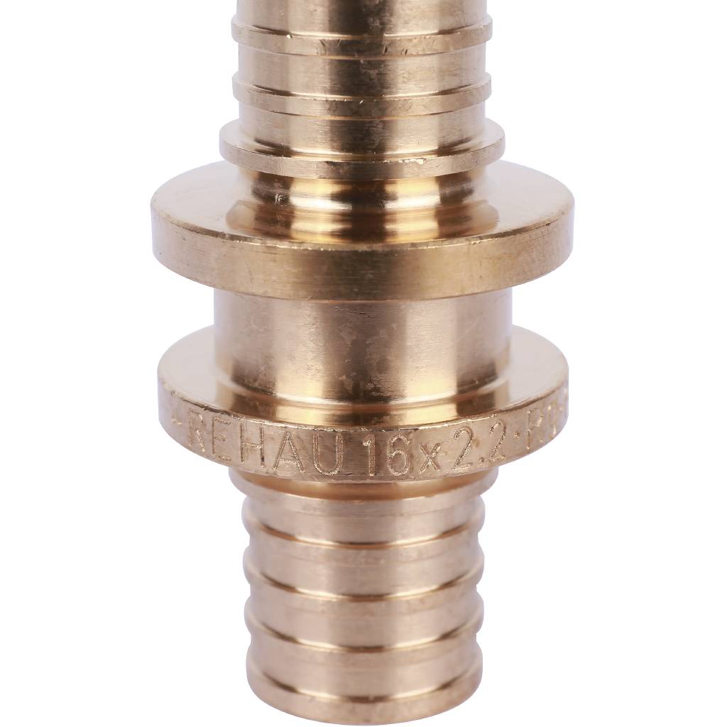 Муфта соединительная РЕХАУ RAUTITAN PLATINUM равнопроходная 16 RX для труб из сшитого полиэтилена аксиальный, 13777121001