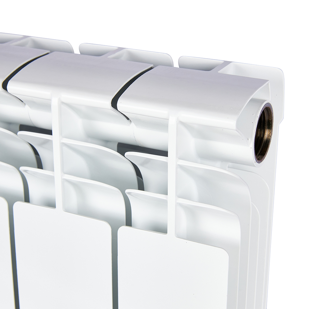 Радиатор биметаллический STOUT TITAN 200 8 секций боковое подключение (белый RAL 9016)