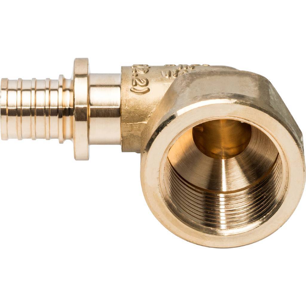 Угольник-переходник STOUT с внутренней резьбой 16xG 3/4 для труб из сшитого полиэтилена аксиальный, SFA-0006-001634