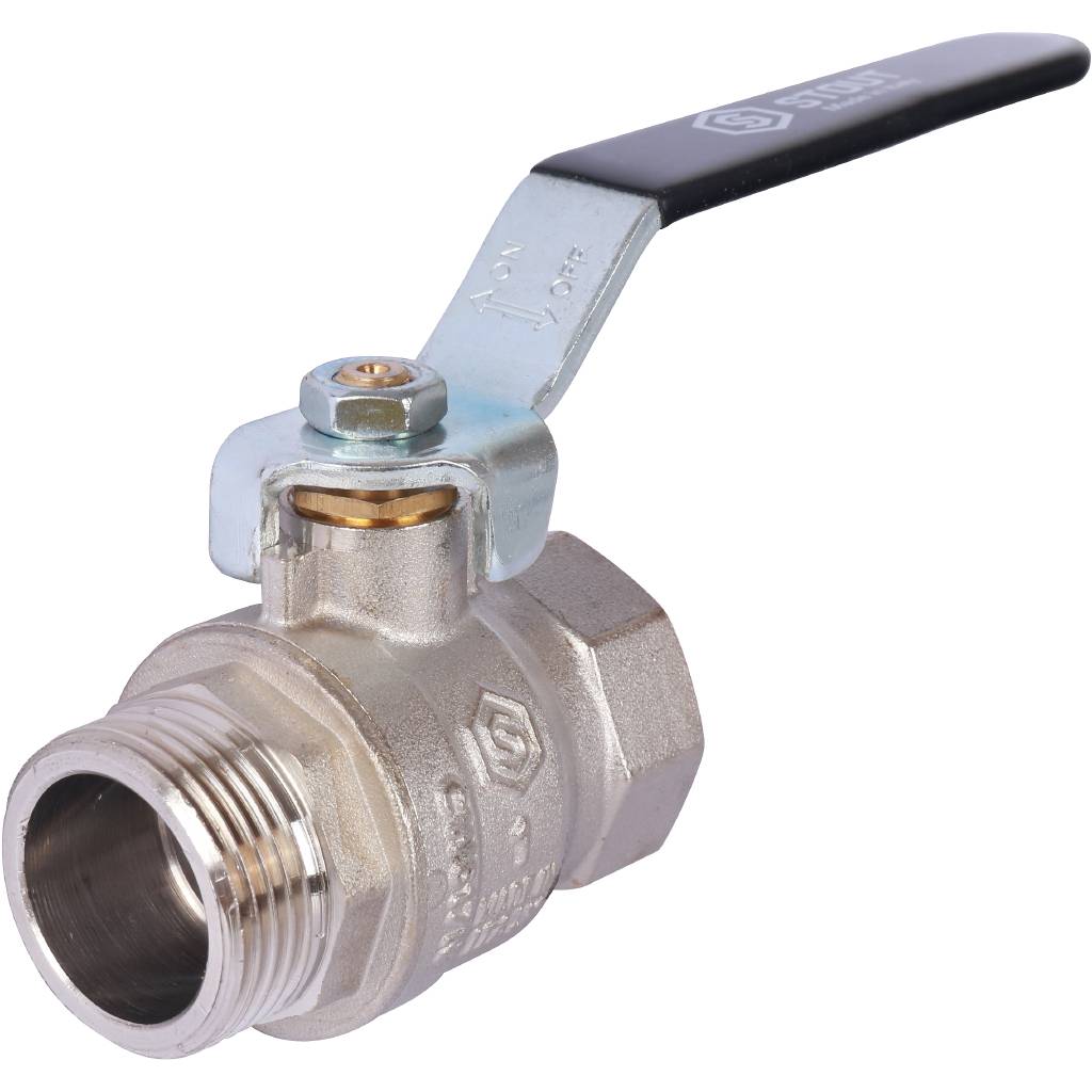Кран шаровой STOUT SVB стандартнопроходной, ВР/НР, ручка рычаг 1, SVB-0013-000025