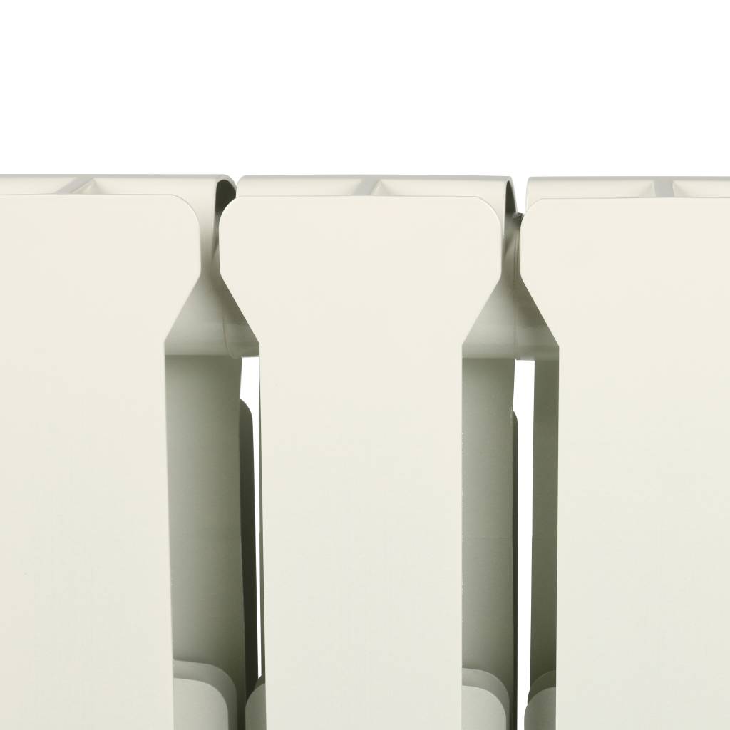 Радиатор алюминиевый STOUT Bravo 500 6 секций боковое подключение RAL9010, SRA-0110-050006