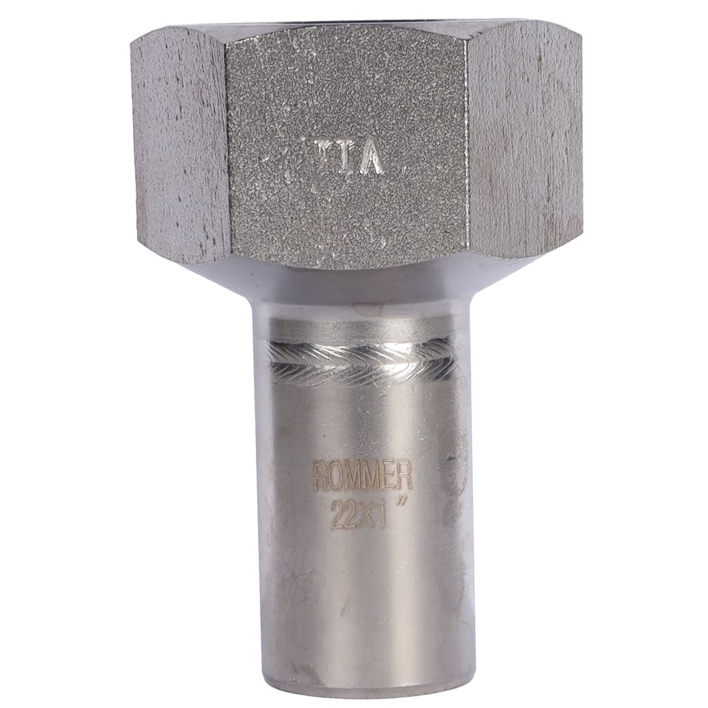 Вставка переходная НПр-ВР ROMMER 22х1 из нержавеющей стали прессовой, RSS-0023-000221
