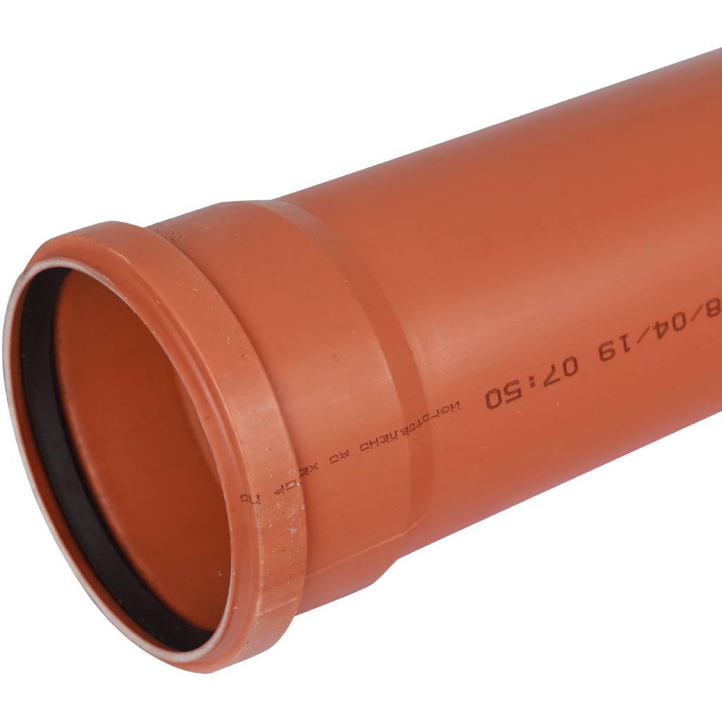 Труба для наружной канализации Sinikon НПВХ D110x3,2 SN4 (Длина: 3000 мм), 20028.R