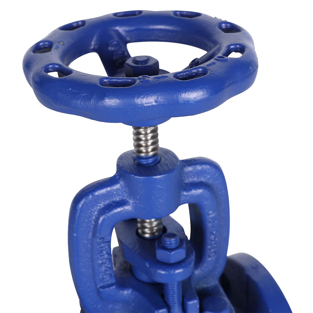 Клапан запорный ZETKAMA 215A Ду15 Ру16 фланцевый из чугуна, 215A015C00