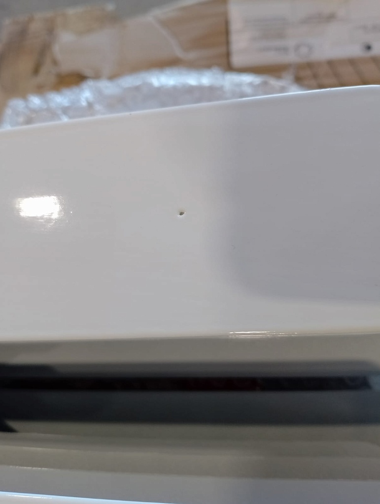 Уцененный товар (трещина в верхней части секции, зав. брак литья): Радиатор биметаллический ROMMER Profi BM 350 10 секций боковое подключение (BI350-80-80-130) (RAL9016), RBM-1210-035010