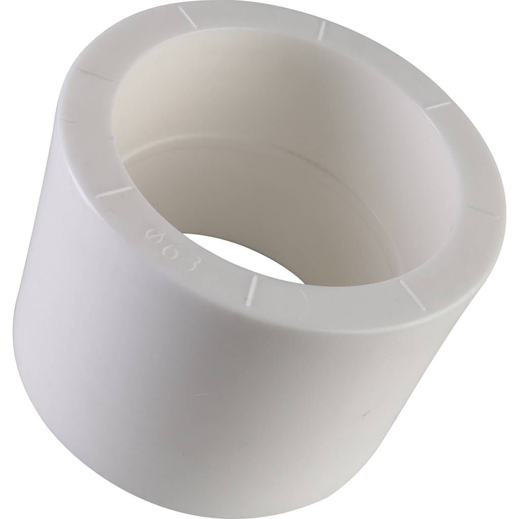 Муфта для полипропиленовых труб под сварку (цвет белый) Политэк d=63