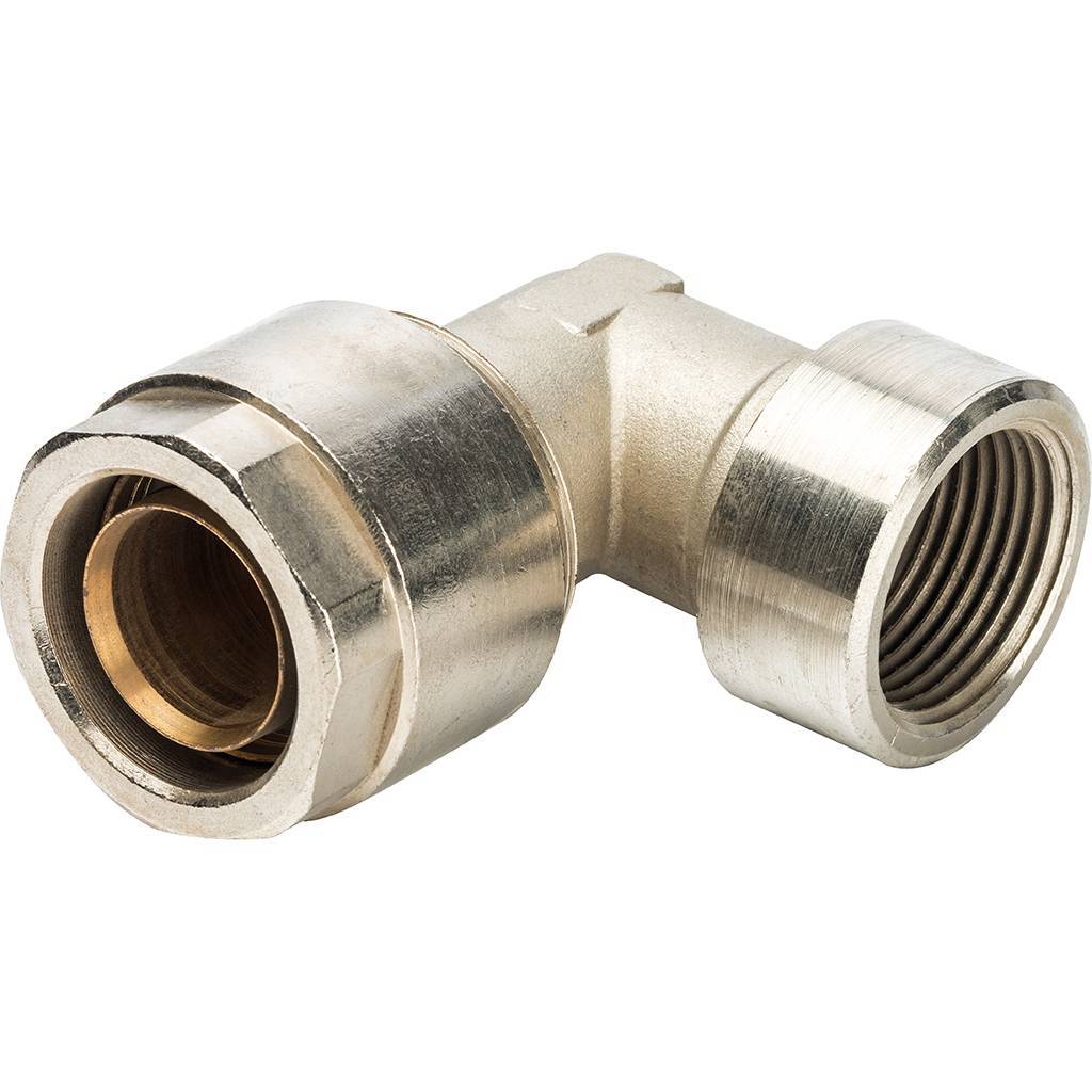 Угольник 90 с внутр.резьбой Prandelli Multyrama (32х3,0х1) для металлопластиковых труб винтовой, 103.04.13.2