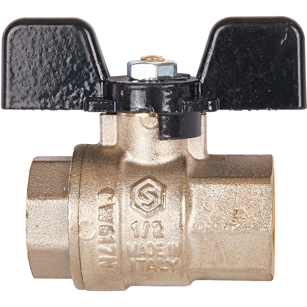 Кран шаровой STOUT полнопроходной, ВР/ВР, ручка бабочка 1/2, SVB-0002-000015