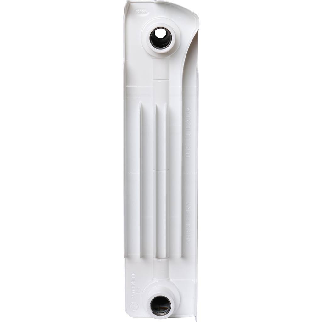 Радиатор биметаллический RIFAR MONOLIT 350 12 секций боковое подключение (белый RAL 9016), 3RM35-12