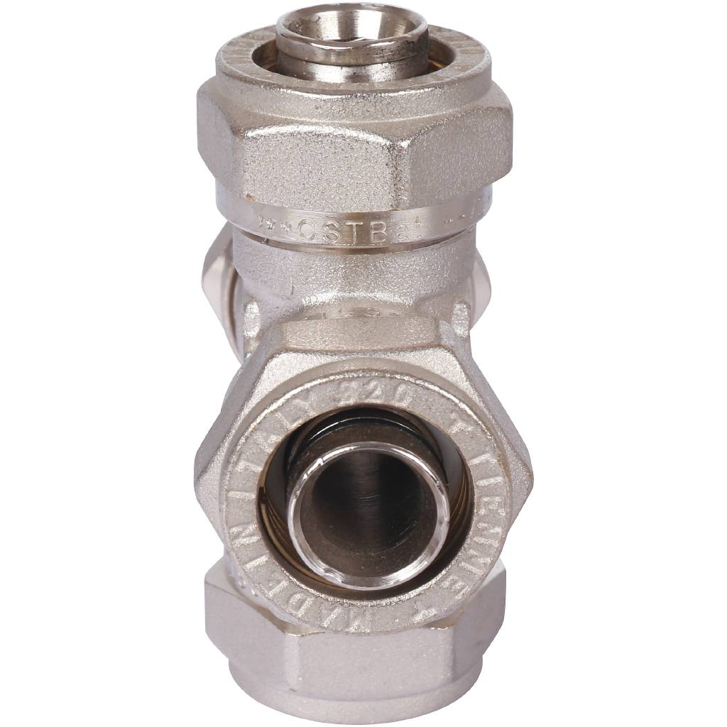 Крестовина TIEMME (20х2.0) для металлопластиковых труб винтовой, 1600088