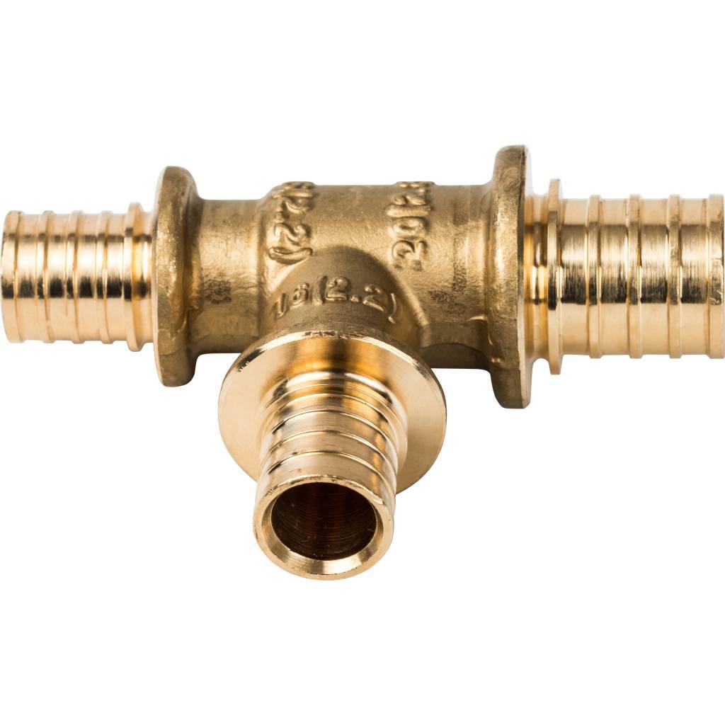 Тройник переходной STOUT 20x16x16 для труб из сшитого полиэтилена аксиальный, SFA-0014-201616