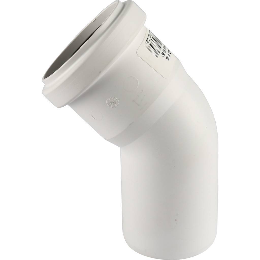 Отвод РЕХАУ RAUPIANO PLUS диам. 50 на 45°, 11211141003