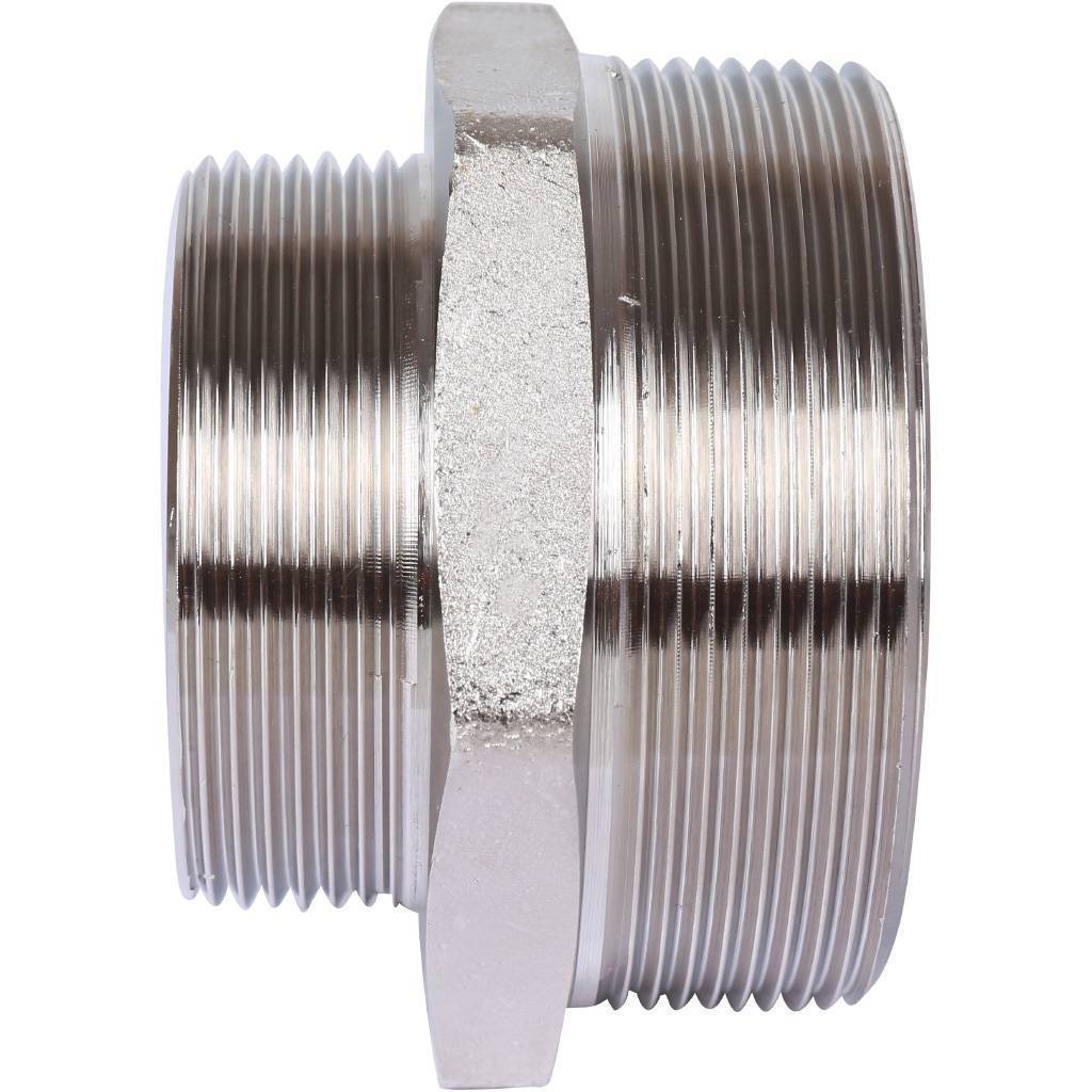 Ниппель НН STOUT переходной никелированный 2 1/2X2, SFT-0004-002122