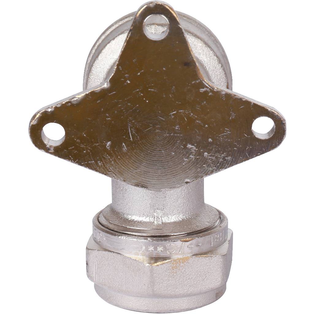 Угольник TIEMME с внутренней резьбой с креплением (20х2.0х3/4) для металлопластиковых труб винтовой, 1600055