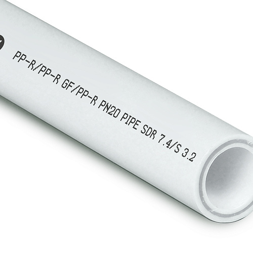 Труба PPR/GF/PPR  63х 8,6 PN20 белый 4м РТП