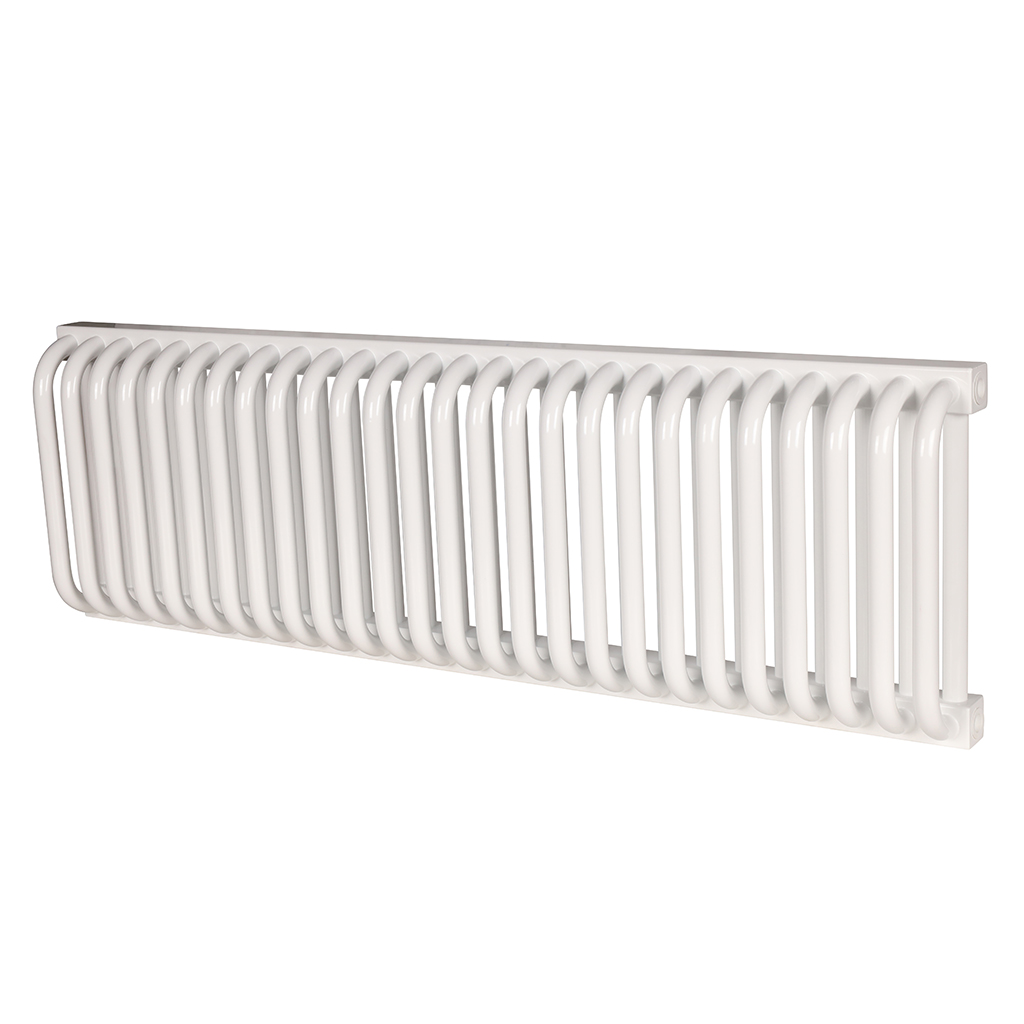 2-х трубчатый стальной радиатор ROMMER RST 2030/26 секций боковое подключение RAL9016, RST-203026-010