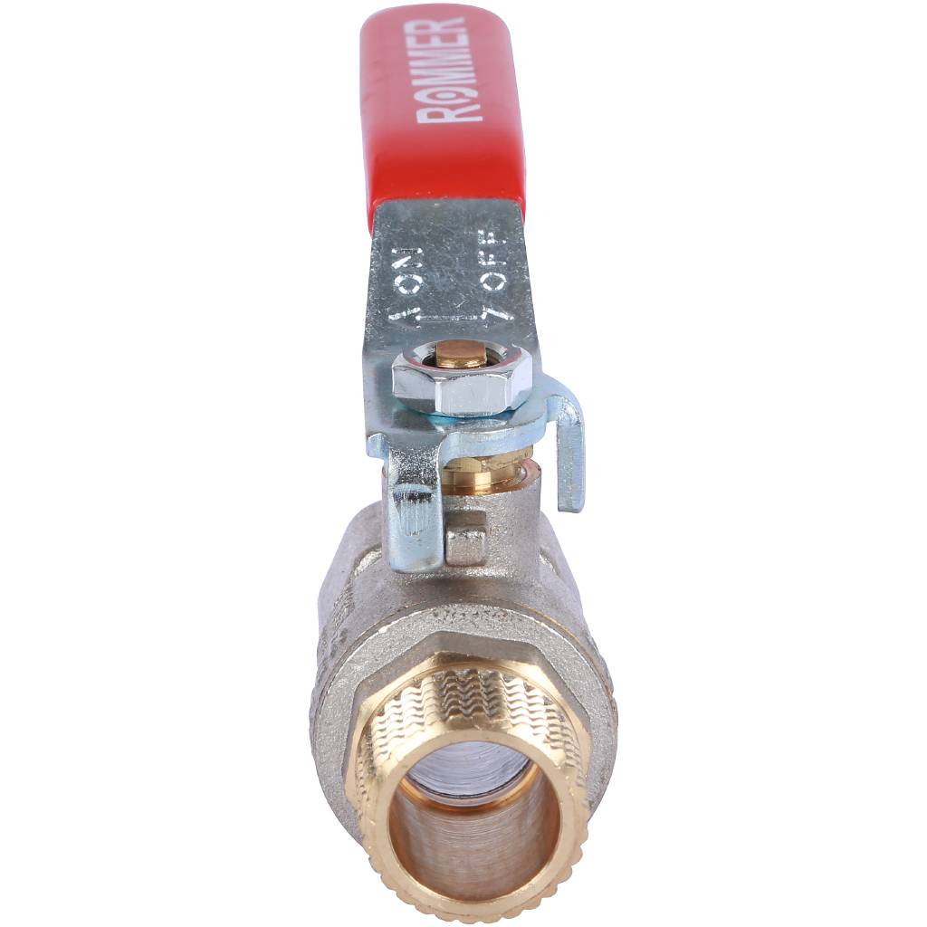 Кран шаровой ROMMER 1/2 ВН/НР, ручка рычаг, RBV-0002-0210315