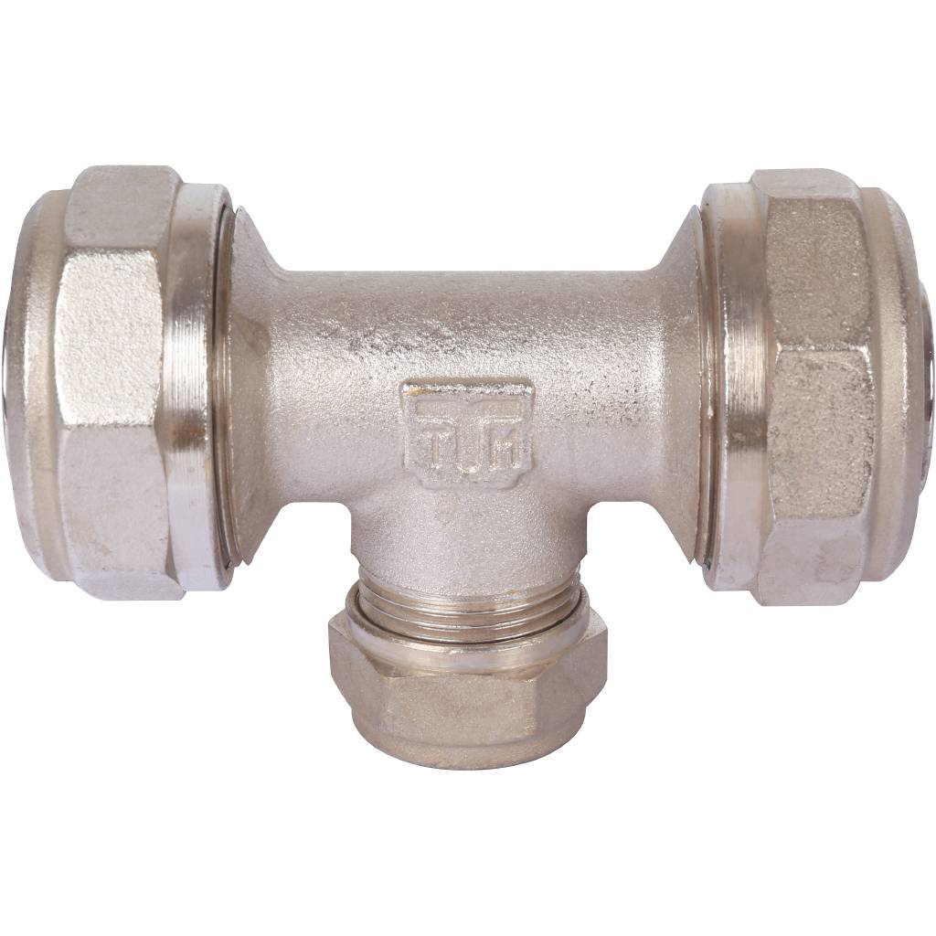 Тройник переходной TIEMME (32.3х20.2х32.3) для металлопластиковых труб винтовой, 1600062