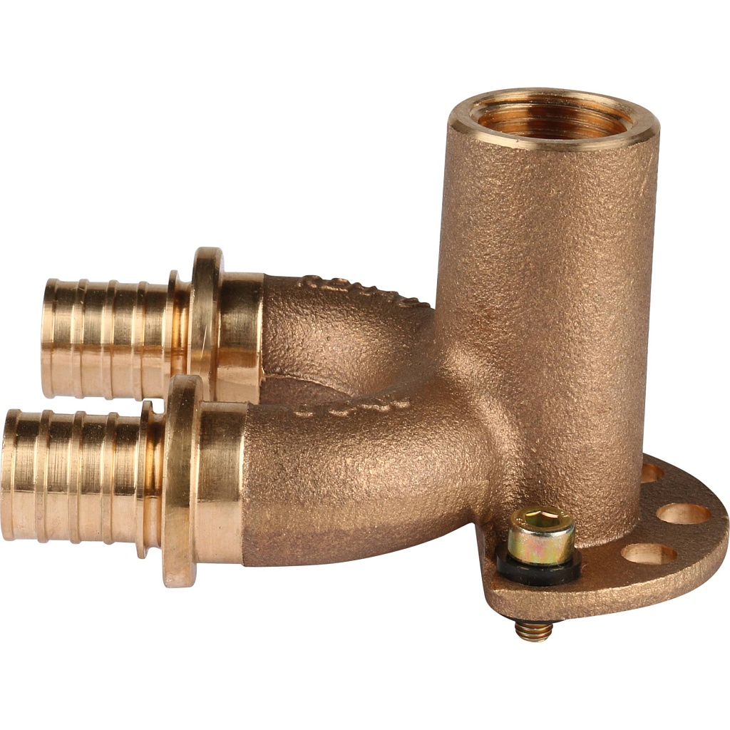 Проточный настенный угольник РЕХАУ RAUTITAN 20/20-Rp 1/2 длинный RX+ для труб из сшитого полиэтилена, 14562711001